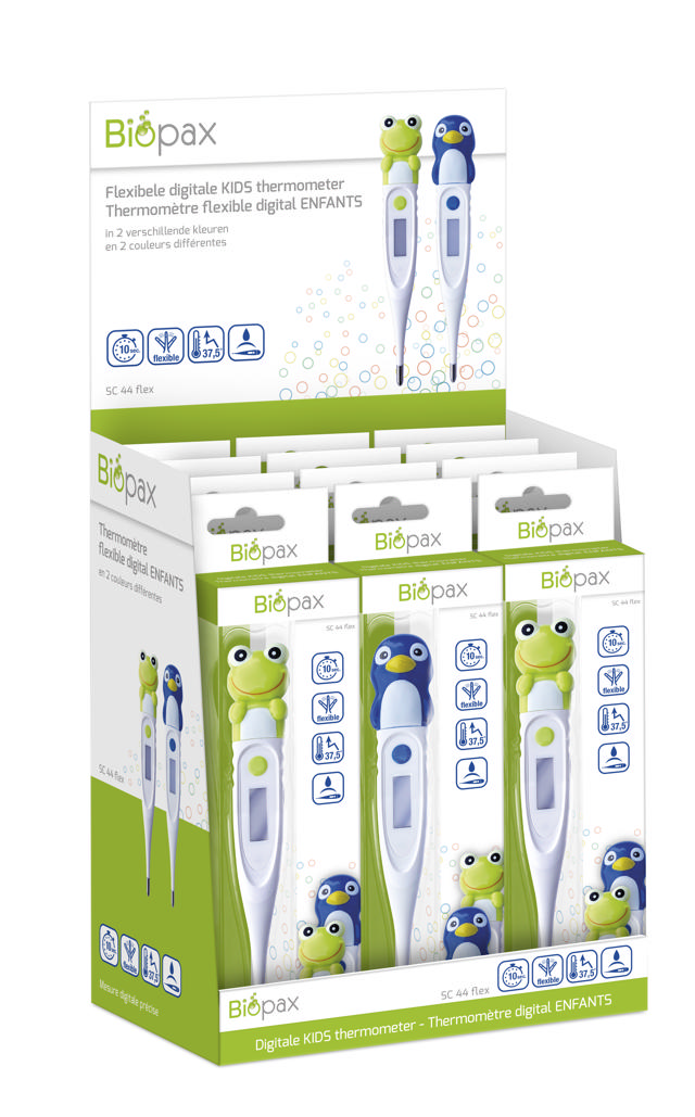 Biopax Thermomètre Enfant Présentoir Comptoir 12 pcs. REMPLI