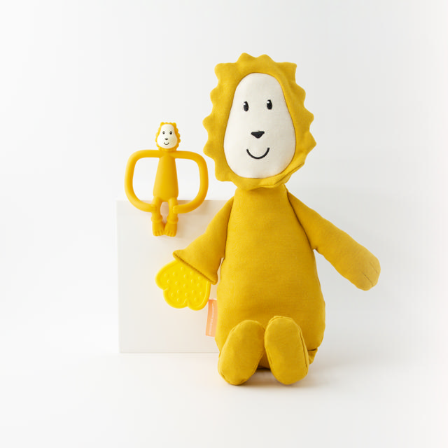 Matchstick Monkey peluches pour la dentition lion