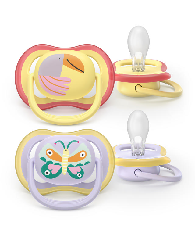 Sucette +0m Air papillon/crabe