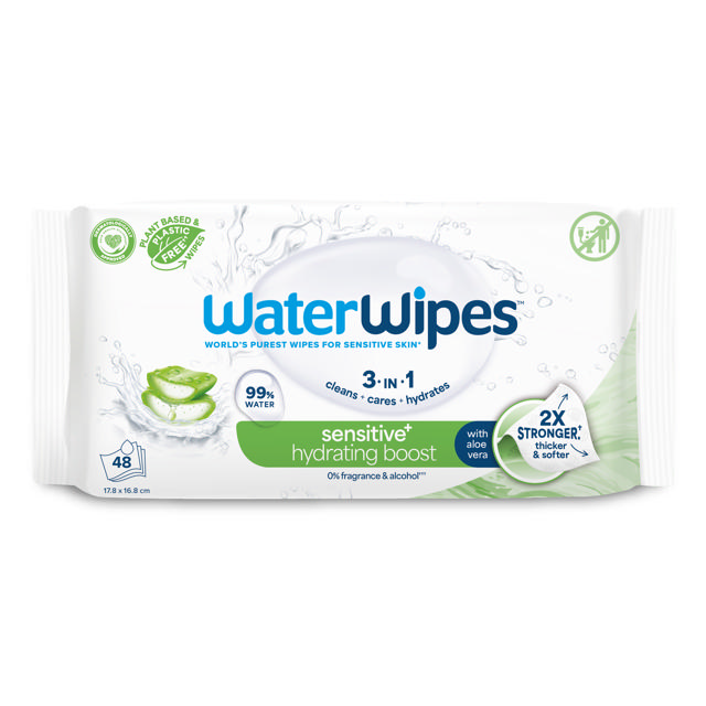 WaterWipes Hydratant - Aloe Vera 48pc