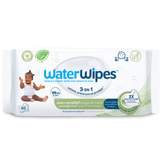 WaterWipes Débarbouillettes 60 pack